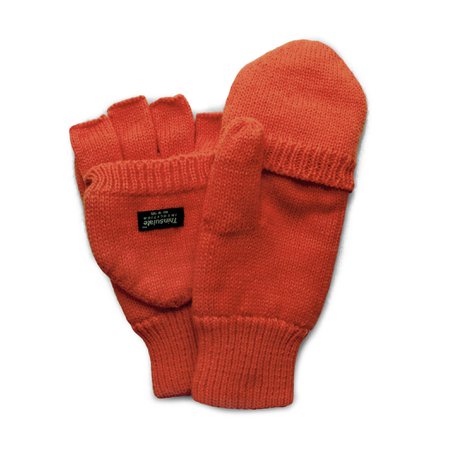QuietWear Knit Flip Blaze Orange Gloves