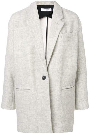 single-breasted midi coat