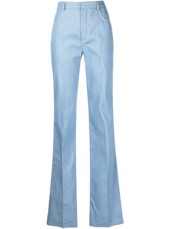 Saint Laurent Flared Tailored Trousers - Farfetch