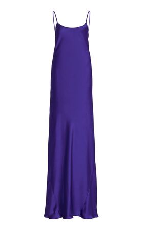 Crepe Satin Maxi Slip Dress By Victoria Beckham | Moda Operandi