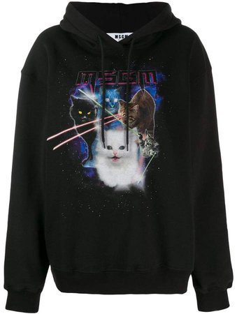 graphic cat hoodie