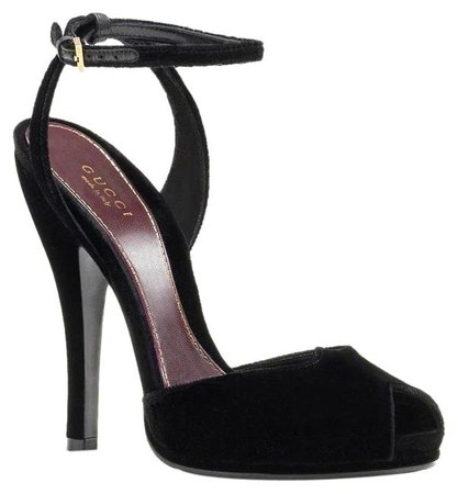 *clipped by @luci-her* Gucci Black Rose Open-toe Velvet Sandal 304708 Size EU 39 (Approx. US 9) Regular (M, B) - Tradesy