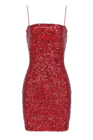 April Sequins Mini Dress - Red – AD Los Angeles