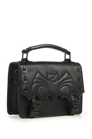 Nocturne Bat Black Gothic Handbag by Banned | Gothic