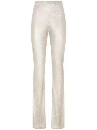 Dolce & Gabbana KIM DOLCE&GABBANA Crystal silk-blend Flared Trousers - Farfetch