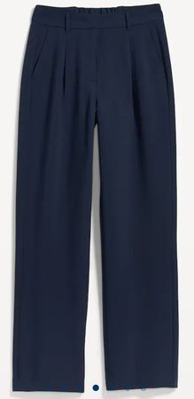 Navy wide leg trousers