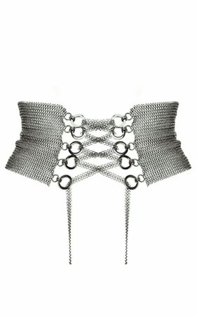 silver chainmail waistbelt