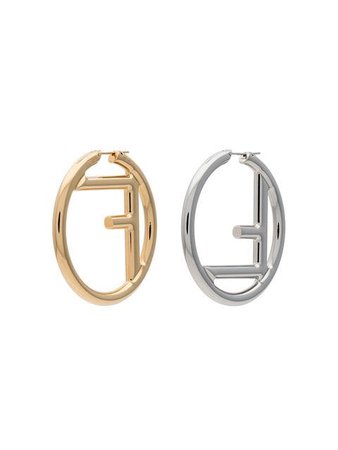 Fendi FF Logo Earrings | Farfetch.com