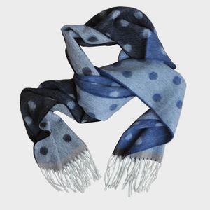 Spots and Colours Wool Scarf in Browns & Blues – Seaward & Stearn