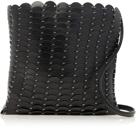 Paco Rabanne Leather Disc Shoulder Bag