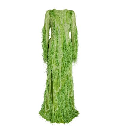 Womens Rachel Gilbert green Embellished Alice Gown | Harrods # {CountryCode}