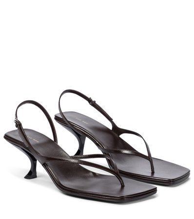 The Row, Constance leather sandals