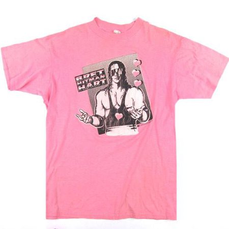 Vintage Bret The Hitman Hart 1990 WWF T-Shirt – For All To Envy