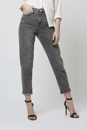 Grey Mom Jeans