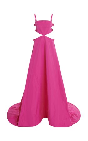 Cotton-Blend Micro Faille Gown By Valentino | Moda Operandi
