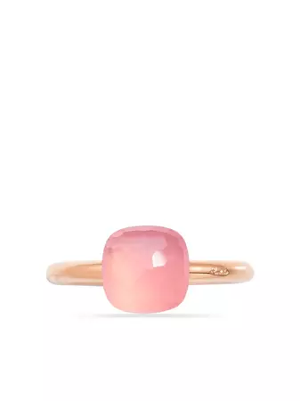Pomellato 18kt Rose Gold Nudo Petit Pink Quartz Ring - Farfetch