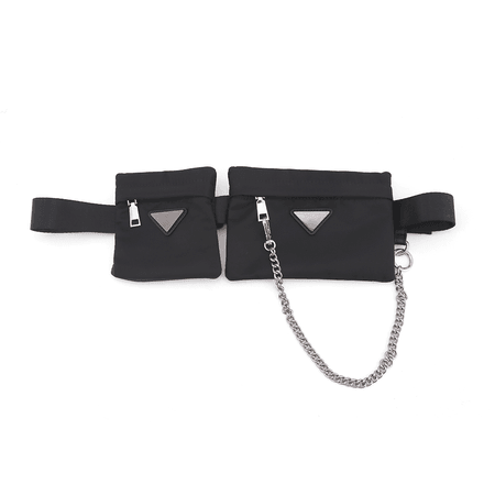 JESSICABUURMAN – MONKA Chain Embellished Versatile Waist Belt Bag