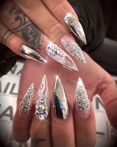 752 best Stiletto Nails - Nail Trends - Nail Art images on Pinterest in 2018 | Fingernail designs, Pretty nails and Gel nails