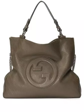 Gucci Interlocking G Leather Tote Bag - Farfetch