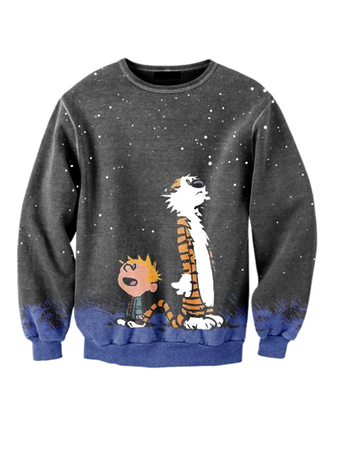 Calvin and Hobbes sweater top