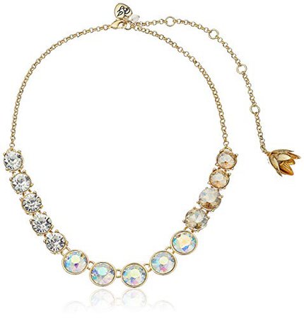 Betsey Johnson "I Dream of Betsey" Faceted Stone Necklace, 16" with 5" Extender: Clothing