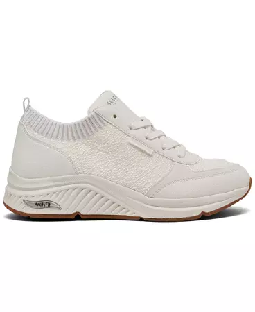 Skechers Women's Arch Fit S-Miles - Walk On Casual Sneakers from Finish Line - Macy's