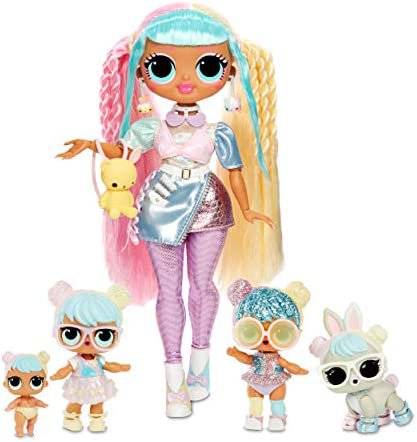 Amazon.com: LOL Surprise OMG Bon Bon Family with 45+ Surprises Including Candylicious OMG Doll, Bon Bon, Bling Bon Bon, Lil Bon Bon, Hop Hop, Accessories, and Foldable Playset | Kids 36 Months - 10 Years Old : Toys & Games