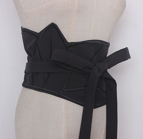 quirky black corset belt