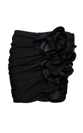 Ruffled Silk-Blend Mini Skirt By Magda Butrym | Moda Operandi