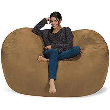 Amazon.com: Chill Sack Bean Bag Chair: Giant 5' Memory Foam Furniture Bean Bag - Big Sofa with Soft Micro Fiber Cover - Charcoal: Kitchen & Dining