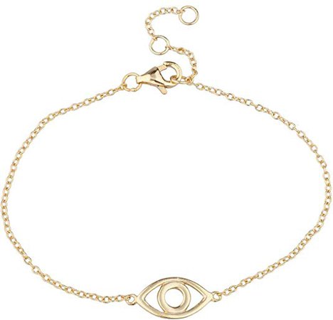 Amazon.com: SHASHI Women's Evil Eye Gold Plated Bracelet: Jewelry