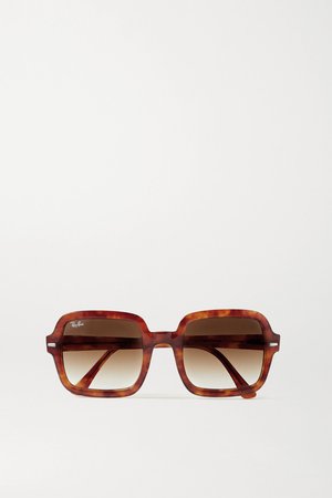 Tortoiseshell Square-frame tortoiseshell acetate sunglasses | Ray-Ban | NET-A-PORTER