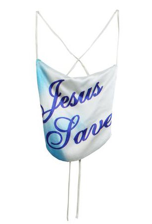 Westley Austin Silk Badge Top Jesus Saves / Shop Super Street