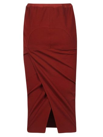 Rick Owens Rick Owens Soft Pillar Skirt - red - 11072341 | italist