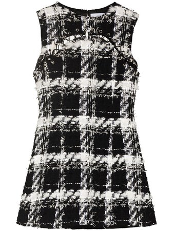Halpern Tweed cut-out Sleeveless Dress - Farfetch