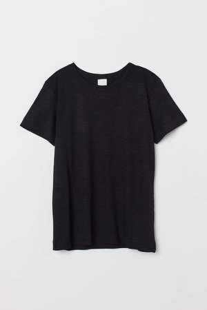 Slub Jersey T-shirt - Black