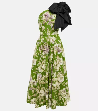 Erdem - Johanne floral one-shoulder midi dress | Mytheresa