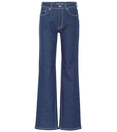 Blå Konst high-rise flared jeans
