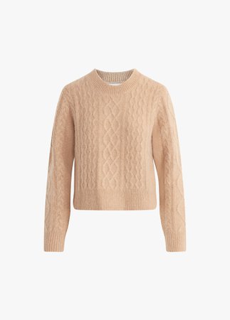 Wool & Cashmere Cable-Knit Sweater | Favorite Daughter