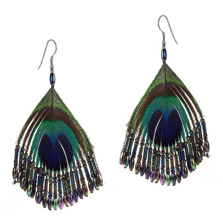 peacock earrings - Google Search
