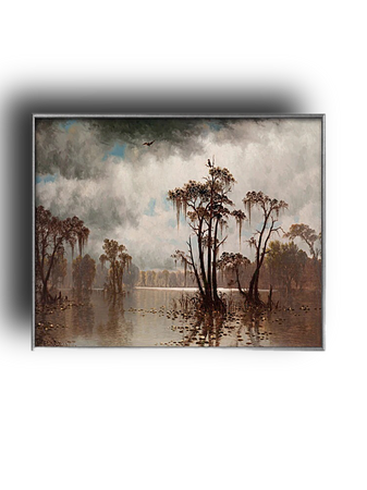 bayou oil painting 1800s art Southern Gothic