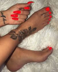 acrylic nails and toes black woman - Google Search