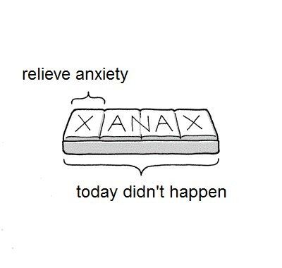 relieve anxiety/today didn't happen