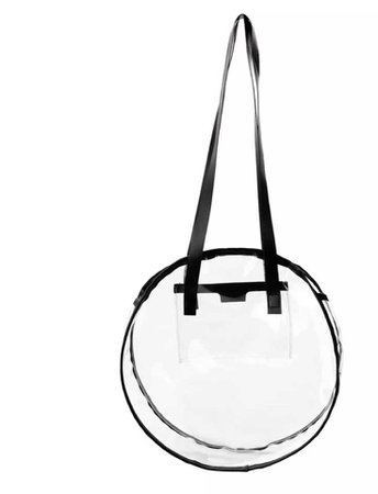 round clear bag