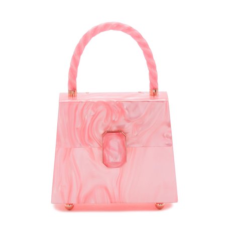 pink marble purse