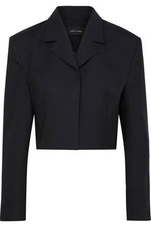 LOW CLASSIC | Cropped wool-blend blazer | NET-A-PORTER.COM