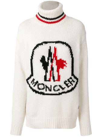Moncler Logo Patch roll-neck Sweater - Farfetch