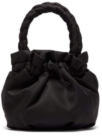 Stella Plaited Handle Drawstring Bag - Womens - Black
