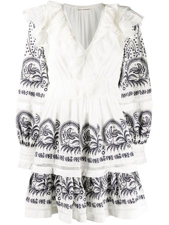 Ulla Johnson Bridget Victorian-print Cotton Dress - Farfetch