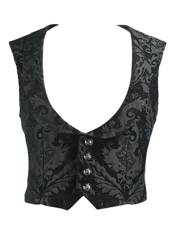 gothic black vest